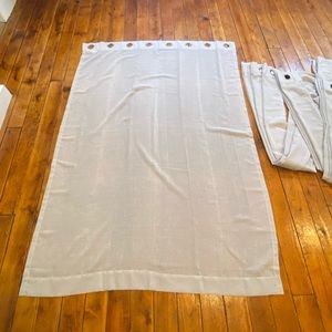 Eight (8)  70” x 50” gray curtain panels